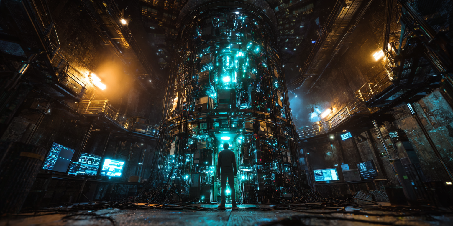 Silo 87 interior — Pastor Reyes approaching Jefferson's chamber